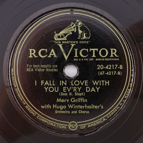 Merv Griffin - My Liberty Belle / I Fall In Love With You Ev'ry Day 78rpm Record - Picture 3 of 16